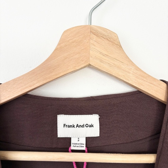 Frank & oak brown wrap dress - Picture 5 of 6